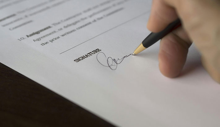 Person Signing Financial Disclosure Document