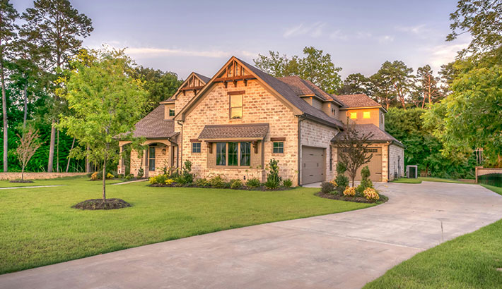 A nice home with big yard